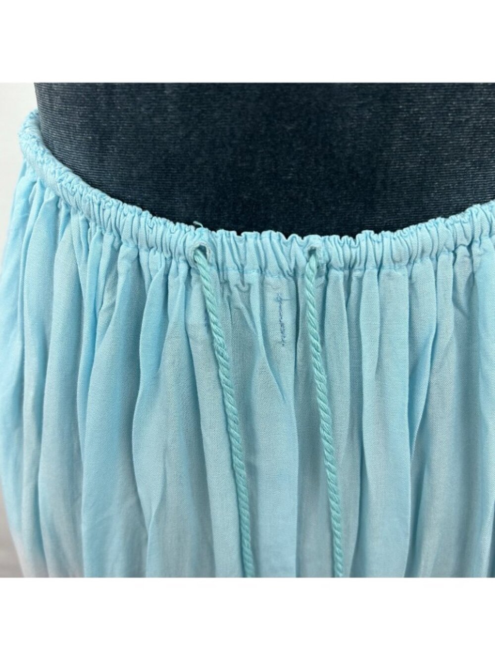 Tiare Hawaii Naia Maxi Dress Women’s O/S Peach Blue Ombre Smocked Boho Beachy - Picture 16 of 16